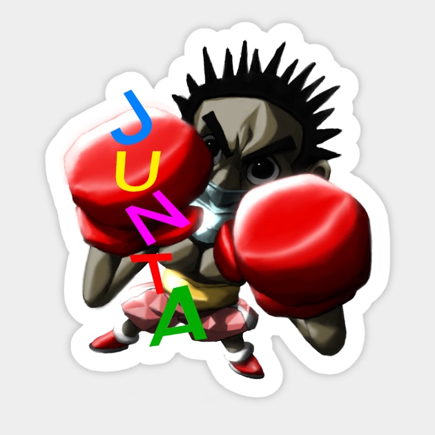 COVID Boxer Sticker by Junta World